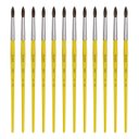 Ver imagem 1 de Pincel para Artesanato Pelo de Pônei N. 18 - 12 Unidades