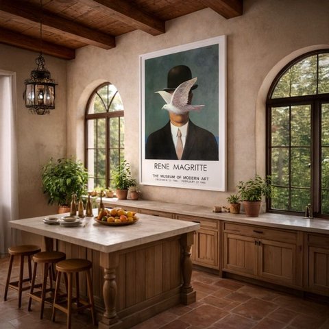 Quadro Canvas The Museum Of Modern Art 70x50cm Mold Branca