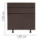 Ver imagem 3 de Cabeceira para Cama Box Casal 1,40 Cm Argentina - Oferta House Cor:marrom