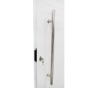 Ver imagem 4 de Porta Lambril de Alumínio Branco com Puxador e Vidro Linha 25 - Dc:direita/ 210 X 80