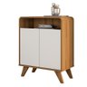 Aparador Buffet Retrô 2 Portas Nature Off White Eccos Potenza - 2