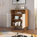 Ver imagem 3 de Aparador Buffet Retrô 2 Portas Nature Off White Eccos Potenza