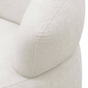 Ver imagem 5 de Poltrona Giratória Bárbara Luxo para Sala na Cor Bouclê-off White- Edecasamoveis
