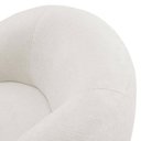 Ver imagem 6 de Poltrona Giratória Bárbara Luxo para Sala na Cor Bouclê-off White- Edecasamoveis