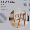 Ver imagem 4 de Combo 8 Poltronas Lux Ergônomicas Design Sofisticado & Elegante Àreas Gourmet & Sala de Jantar