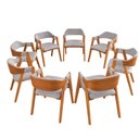 Ver imagem 2 de Combo 8 Poltronas Lux Ergônomicas Design Sofisticado & Elegante Àreas Gourmet & Sala de Jantar