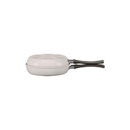 Omeleteira 18 Cm Revestimento Cerâmico Antiaderente Mineral Resist Cor Vanilla Ceramic Life - 1