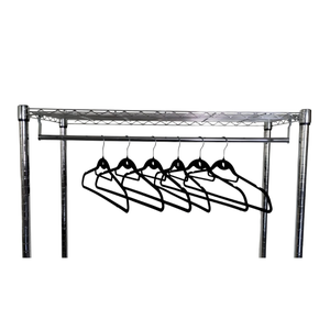 Cabideiro Haste Cromada para Estantes Aramadas 121 Largura