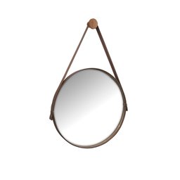 Espelho Redondo Decorativo 60cm Suspenso com Alça de Couro - 3