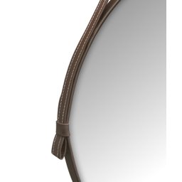 Espelho Redondo Decorativo 60cm Suspenso com Alça de Couro - 4