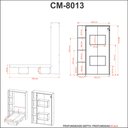 Ver imagem 7 de Cama Articulada Solteiro 193x128,5cm C/ Nichos e Prateleiras Branco Cm8013 Tecno Mobili