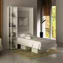 Ver imagem 1 de Cama Articulada Solteiro 193x128,5cm C/ Nichos e Prateleiras Branco Cm8013 Tecno Mobili