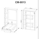 Ver imagem 6 de Cama Articulada Solteiro 193x128,5cm C/ Nichos e Prateleiras Branco Cm8013 Tecno Mobili