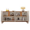 Ver imagem 3 de Buffet Aparador Lizz 170cm 4 Portas Off White-Cedro - Casa D Off White-Cedro