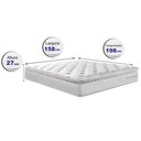 Ver imagem 3 de Colchão Queen CAMA INBOX Molas Ensacadas 158x198 Cama inBox Confort Snow