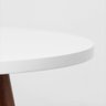 Mesa Lateral Trix Redonda 45cm – Nozes e Branco Renova - 3