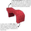 Ver mais imagens de Maca Estética Estofada Reclinável Ergonômica Spa Veludo Yara Cor:vermelho