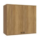 Ver imagem 1 de Armário Aéreo Celeste Kappesberg 100% Mdf 2 Portas Nogueira 80cm