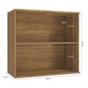 Ver imagem 2 de Armário Aéreo Celeste Kappesberg 100% Mdf 2 Portas Nogueira 80cm