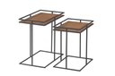 Ver imagem 1 de Kit Mesa Decorativa Madeira+metal Mesinha Decorativa de Luxo