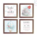 Ver imagem 3 de 4 Quadros Decorativos Infantil Safari Baby Aquarela Menina:branca