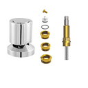 Ver imagem 1 de Kit Reparo Salva Registro Pressão Chuveiro 7x1 Universal C40:Amarelo/Cromado