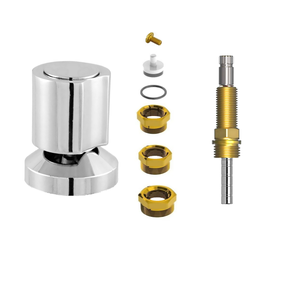 Kit Reparo Salva Registro Pressão Chuveiro 7x1 Universal C40:Amarelo/Cromado