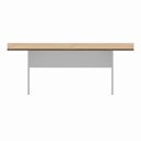 Ver imagem 6 de Mesa de Reunião Retangular Executiva Pé Painel MDP 200cm Carvalho Treviso Branco