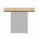 Ver imagem 2 de Mesa de Reunião Retangular Executiva Pé Painel MDP 200cm Carvalho Treviso Branco
