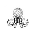 Ver imagem 3 de Lustre Luminária Ferro Teto Rústica Globo Salão Decoração Pé Direiro 8 Braços