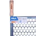 Ver imagem 4 de Grelha para Churrasco Moeda Aço Galvanizado Cabo Madeira Churrasqueiras Portáteis Prata Kala 40cm