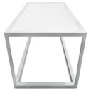 Ver imagem 4 de Mesa De Centro Goldin Retangular Para Sala Decoração Branco/Branco