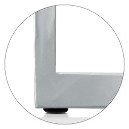 Mesa De Centro Goldin Retangular Para Sala Decoração Branco/Branco - 6
