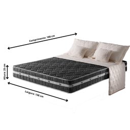 Colchão Casal Anjos Espuma D45 Brooklyn Extra Firme 138x188x25 - 2