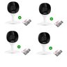 Kit 4 Câmera Wifi Imx Mibo Full Hd Intelbras Branca C/ Cartao 64gb - 2