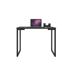 Mesa Industrial Escrivaninha Moderna Mdf 100x60 Metalon Preto Plancasa:preto - 1