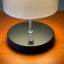 Ver imagem 4 de Abajur Luminaria de Mesa Redondo com Interruptor Ref 84 Decoração Casa Sala Quarto Escritório Moveis