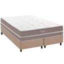 Ver imagem 1 de Conjunto Box Queen: Colchão Molas Herval Maxspring Livorno + Base Crc Suede Clean (158x198)
