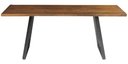 Ver imagem 1 de Mesa Jantar Boston Retangular Edge Rustic Brown Base Grafite 190cm - 41900