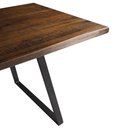 Ver imagem 2 de Mesa Jantar Boston Retangular Edge Rustic Brown Base Grafite 190cm - 41900