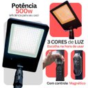 Ver imagem 2 de Luminaria Poste Solar 2,5m 500w Ip65 Bluetooth + Controle