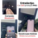 Ver imagem 3 de Luminaria Poste Solar 2,5m 500w Ip65 Bluetooth + Controle