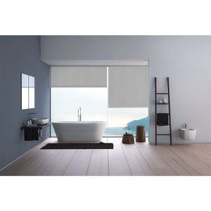 Cortina Persiana Rolô Tela Solar 3% Arelle Decor 0,40 larg X 1,95 alt:Cinza
