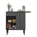 Ver imagem 4 de Balcão de Cozinha de Canto com 1 Porta 90cm Flex Milano Multimóveis MP2324 Grafite