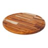 Tábua de Corte Redonda Madeira Legumes Carne Churrasco 33cm - 1