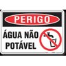 PLACA PERIGO ÁGUA NÃO POTÁVEL - 1
