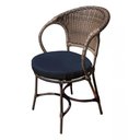 Ver imagem 3 de Conjunto de Mesa Fibra Sintética Arcobalena - 4 Poltronas + 1 Mesa - Tecido Duna Midnight