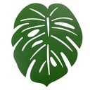 Ver imagem 5 de Kit 10 Jogo Americano Formato De Folha Costela De Adão Mesa Posta Lugar Americano Folhagem Elegante