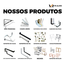 Ver imagem 3 de 5x Suporte Cantoneira Mão Francesa Preta P/prateleira 20cm
