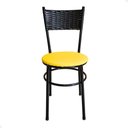 Ver imagem 5 de Conjunto 6 Cadeiras Pretas para Cozinha Viena Cor:amarelo